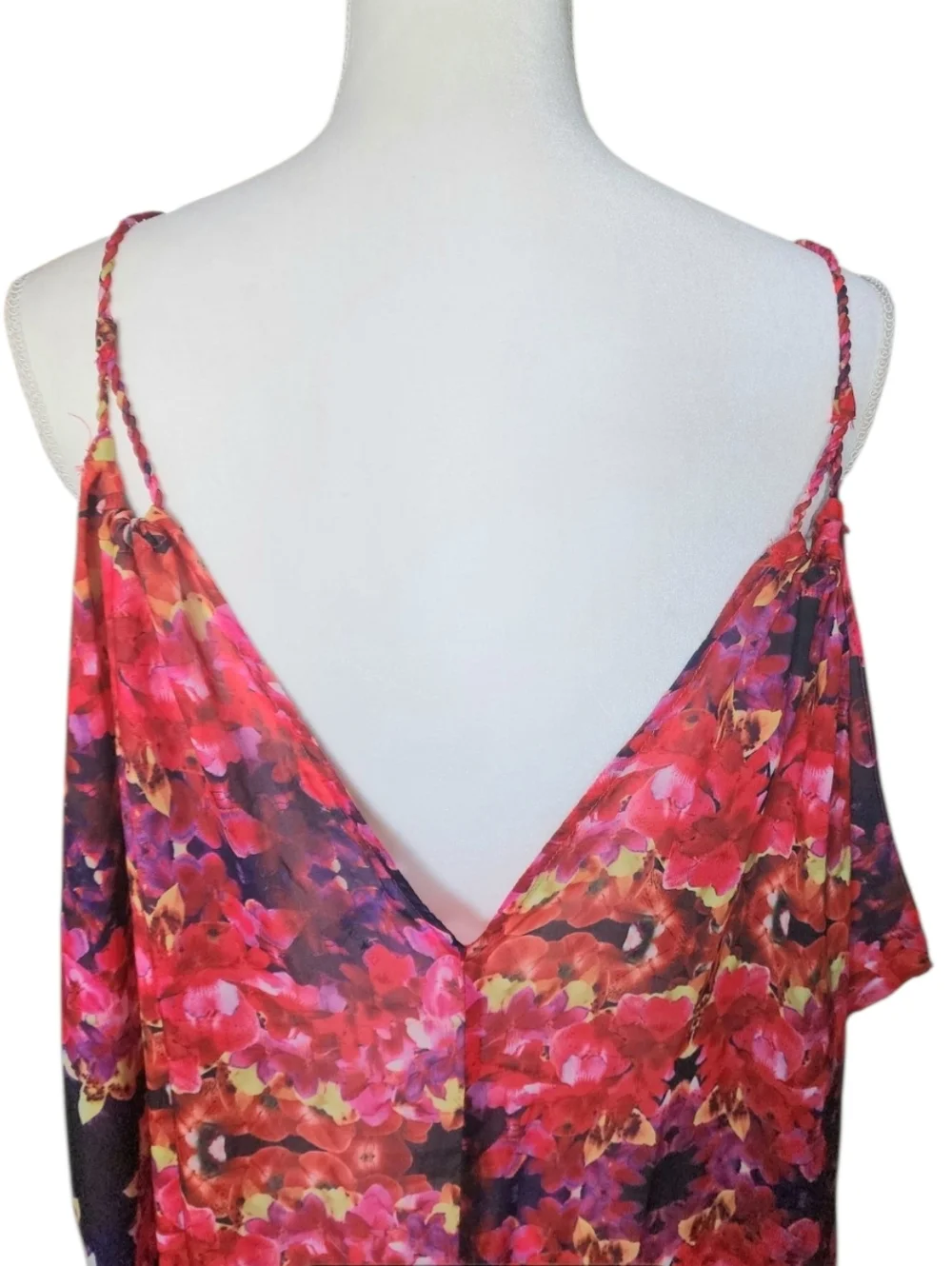 6 Shore Road Floral Pink Purple Orange Swim Coverup Kaftan